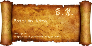 Bottyán Nóra névjegykártya