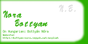 nora bottyan business card