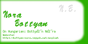 nora bottyan business card